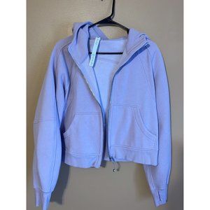 NWOT Lululemon Oversized Full-Zip Scuba Hoodie in Faint Lavender M/L